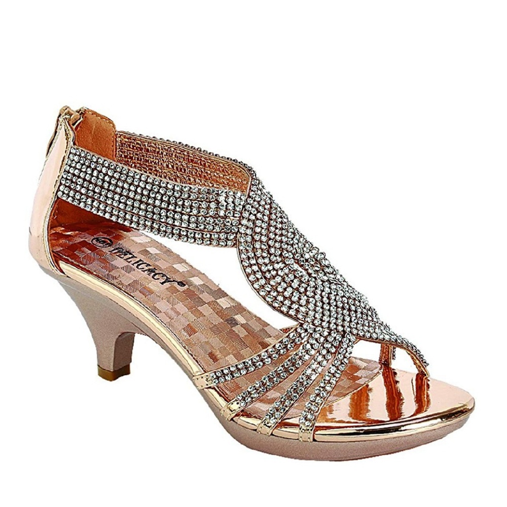Delicacy Rose Gold Rhinestone Dress Shoe
